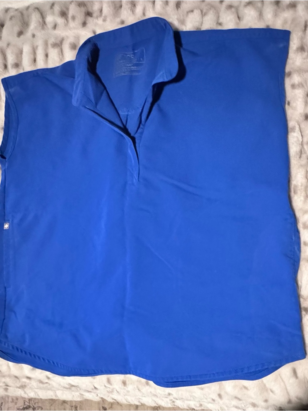 Figs Women's Royal Blue Button-Down Shirt